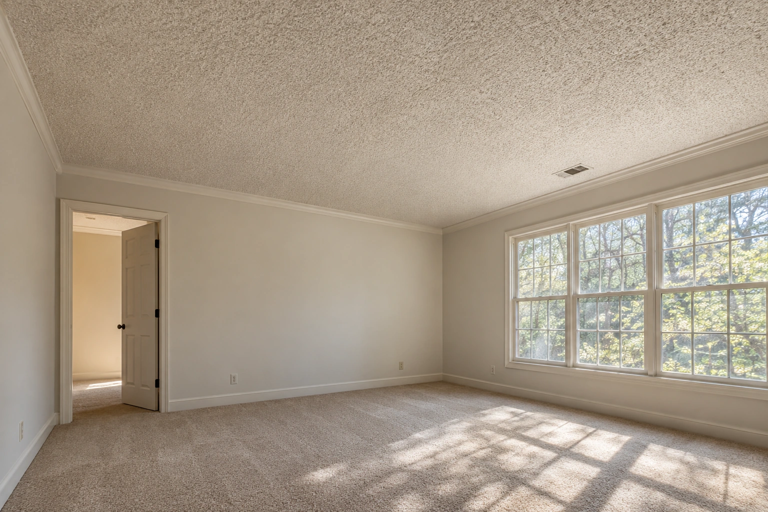 Popcorn ceiling removal — an Atlanta-area architectural interior